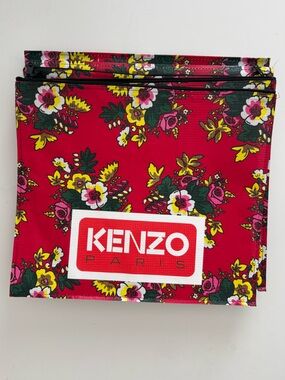 Kenzo Paris Zipper Pouch / Dust Bag – Laminated Woven Plastic